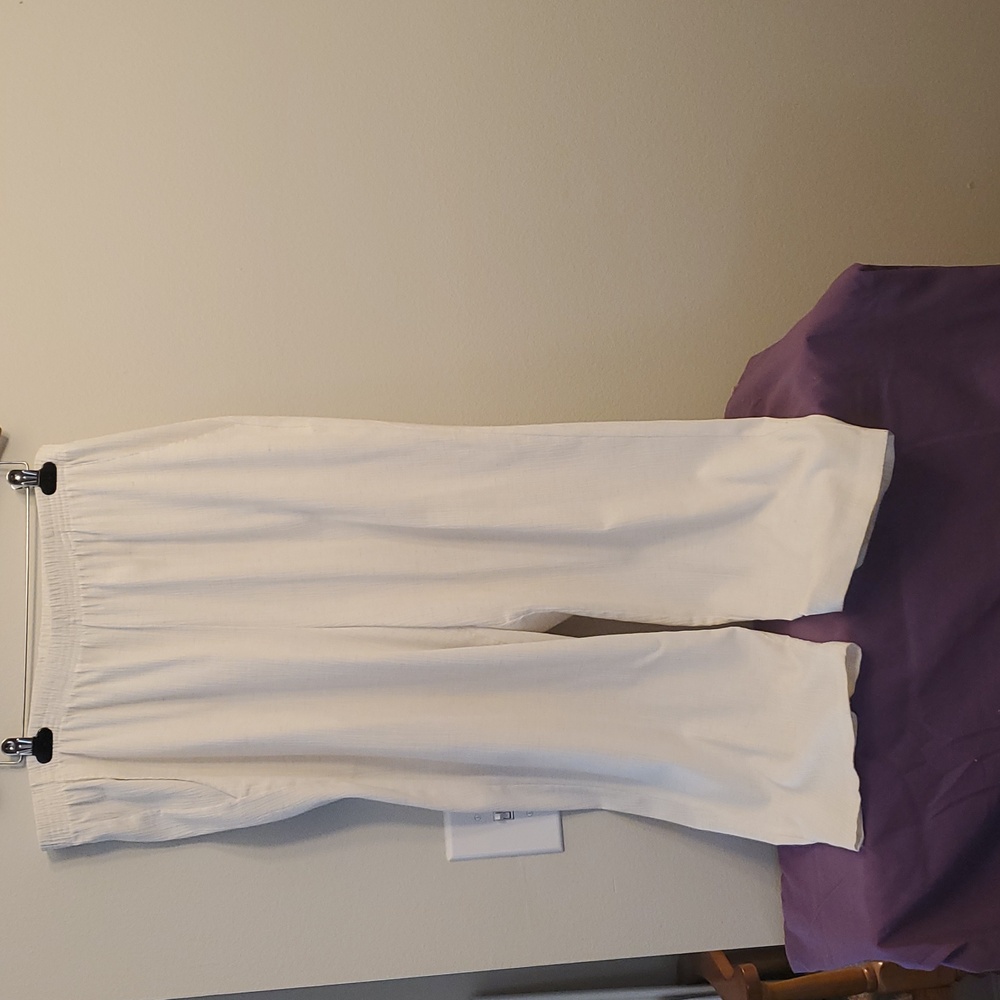 Briggs New York White Trousers Relaxed Fit